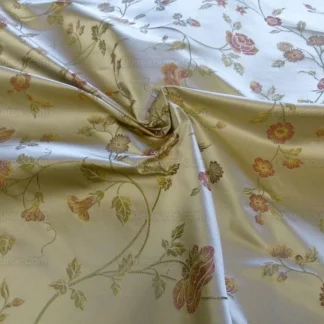 4.75Y KRAVET VILLA CARLOTTA PONGEE 100%SILK CHINOISERIE MSRP177y