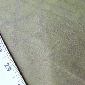 Scalamandre BANGALORE MOSS GREEN GOLD SILK DAMASK FISH SCALE MSR