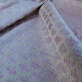 Scalamandre SAMI IKAT LINEN ON TEA ROSE PINK STRIE MSRP$588/Y