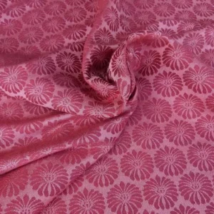 SCALAMANDRE CASTLETOWN JACQUARD SMALL Red Pink DAISY$218/Y