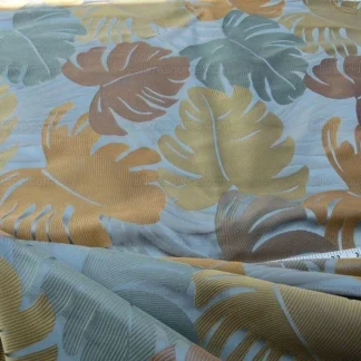 AGOSTINA BLUE Foliage Scalamandre 100% Silk Lampas MSRP234/Y