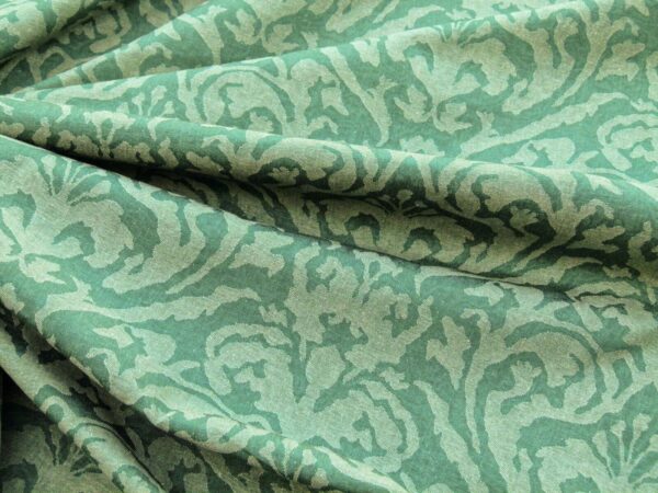 Scalamandre Mazarino Damask Giada Green Jade Fonthill MSRP USD 132 Heavy Fonthill