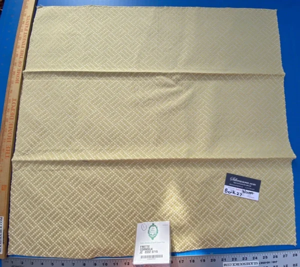 1 Berkbox27 Scalamandre Woven Frette Cornsilk