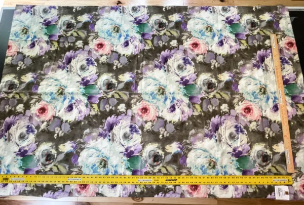 Floren Wide Spring Time Abstract Floral Finished Panel - 1.4 Yards, 74 Inches Wide