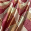 Schumacher 100% Silk Dupioni Plaid Square Raspberry Pink Red Orange Butter Yellow Gold