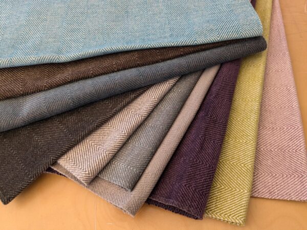 12 EV48 Square Scalamandre Infante Stripe Small Scale Texture Cotton Viscose -  10 Pieces of Different Colorways 13"x26"