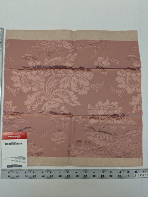 Special Order Scalamandre Lelievre Paris Alicante Damask Pink  Floral VIscose MSRP USD604/y