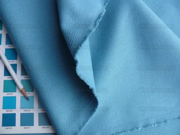 4 yards+ Hiend Designer Cotton Twill Turquoise Blue Heavy #1639