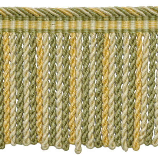 Special Order Frange Torse Fringe 5in - Rambouillet Yellow Cream Green Viscose MSRP USD136/y