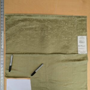 11 EV53 26"x 27" Square Scalamandre Old World Weavers Villa Regina Texture Pistachio Green Silk Viscose Solid  MSRP USD500+/y