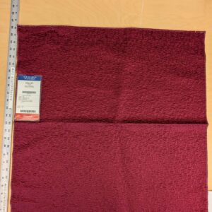 23 EV53 Square Scalamandre Old World Weavers Halley Cerise Red Matelasse Small Scale Texture MSRP USD 1100+/y