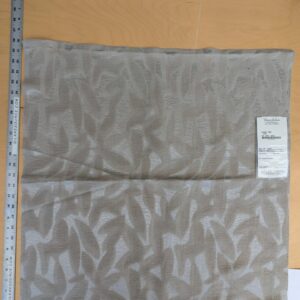 25 EV53 Square Scalamandre Christian Fischbacher Sunset Park Sand Light Gray Botanical Foliage MSRP USD350+