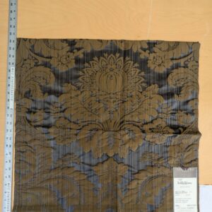36 EV53 Square Scalamandre Lelievre Paris Athenais Etain Purple Brown Silk Wool Damask MSRP USD1082/y
